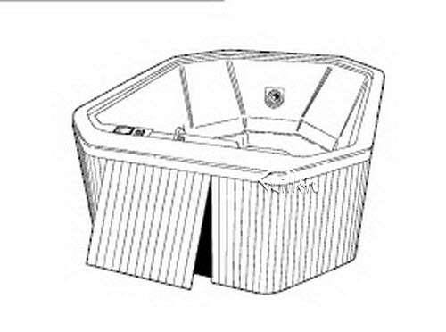 Jacuzzi F296000; Echo Spa (R); 1995 Echo (R) Series Whirlpool Spa Z130 w/ Electronic Controls was 9200 1 HTA/ 4 AMH jets 1.0 hp / 1.0 hp pump motor 230 volt 50 amp filter 25 sq heater 5.5 technical part breakdown owner manuals Specifications Catalog   D722000