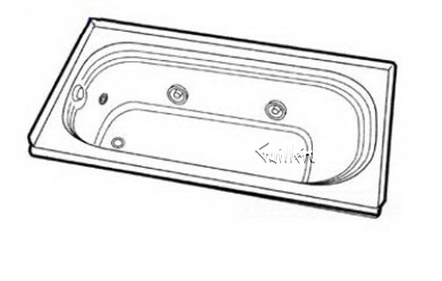 Jacuzzi F941000; Luxura 5 (R); 1995 Builder Series Whirlpool (LH) left hand Flanged 4 HTC / 2 BMH jets .75 hp / 1.5 hp pump motor 10.0 amp 115 volt 15 amp technical part breakdown owner manuals Specifications Catalog   G742000