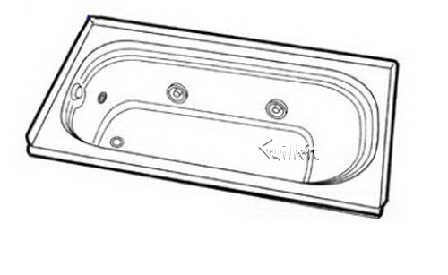 Jacuzzi F942000; Luxura 5 (R); 1995 Builder Series Whirlpool (RH) right hand Flanged 4 HTC / 2 BMH jets .75 hp / 1.5 hp pump motor 10.0 amp 115 volt 15 amp technical part breakdown owner manuals Specifications Catalog   G742000