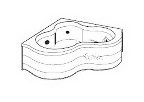 Jacuzzi F960000; Verona (R); 1995 Designer Series Whirlpool (LH) left hand (fiberglass pan) 2 HTA /2 HTC / 3 BMH jets .75 hp / 2.0 hp pump motor 10.0 amp 115 volt 15 amp technical part breakdown owner manuals Specifications Catalog   G734000; R913