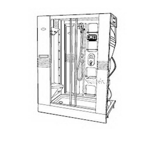 Jacuzzi F985000; J-Dream II (R); 1994 J-Dream (R) Series Chrome/Colors .5 hp pump motor 3.1 amp 230 volt 15 amp (3wire) technical part breakdown owner manuals Specifications Catalog   E855000