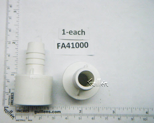 Jacuzzi FA41000; ; adapter 1/2" spigot x 1/2" barb fitting ; in Chrome