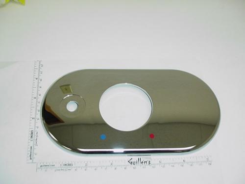 Jacuzzi G561827; Optica 100 / 200; Valve escutcheon faceplate trim; in Chrome; Discontinued Product