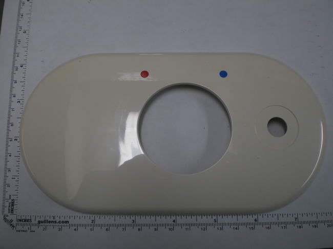 Jacuzzi G561940; Optica 100 / 200; Valve escutcheon faceplate trim; in White