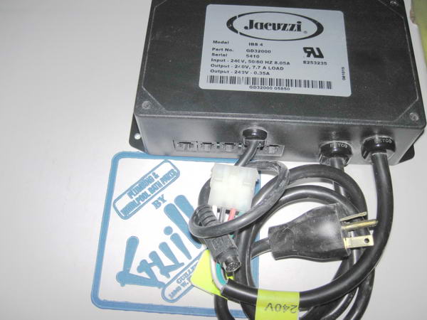 Jacuzzi GD32000; Designer 4; 240 volt 50 60 hz 8.05 amp control box electronic; in unfinish   EJ11000
