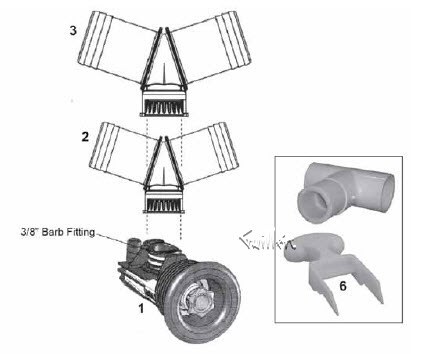 Jacuzzi GD69940; AP2; Service kit; in White; Discontinued Product