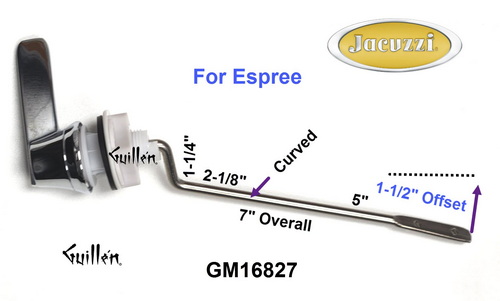 Jacuzzi GM16827; Espree; trip lever; in Chrome