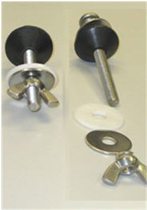 Jacuzzi GU99000; ; tank to bowl bolt pair assembly for toilet; in Unfinish   HF06000