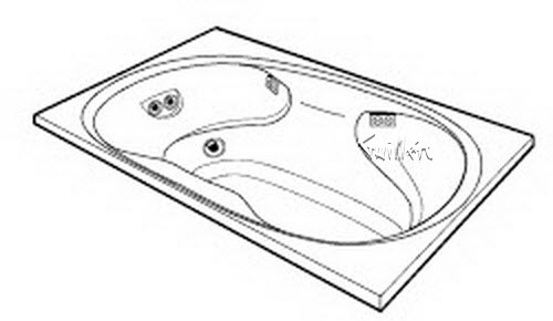 Jacuzzi H010000; Rialta / Real (R); 1998 Designer Series Whirlpool RH right hand (fiberglass pan) 4 HTA / 6 BMH jets 1.5 hp / 3.0 hp pump motor 16.0 amp 115 volt 20 amp technical part breakdown owner manuals Specifications Catalog   F623000A; H000000; EH85; U321; DT00
