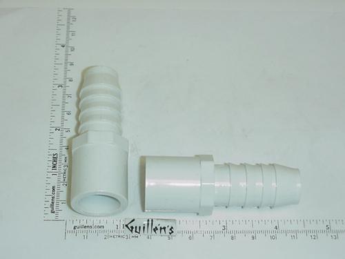 Jacuzzi H203000;; 3/4"spigot x 3/4"barb pvc adapter; Unfinish