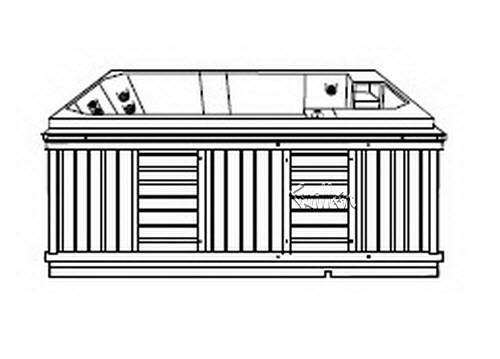 Jacuzzi H240000; Z145 / 345; 1999 Echo (R) Series Whirlpool Spa Echo / Essence spa 10 BMH jets 2.0 hp / 2 Speed pump motor 115 volt 20 amp / 230 volt 50 filter 25 sq heater 1.4 kw / 5.5 technical part breakdown owner manuals Specifications Catalog   J849000E