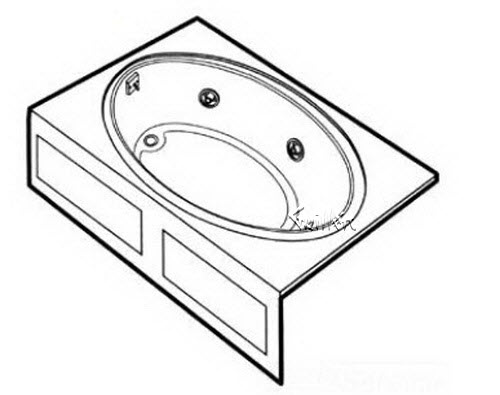 Jacuzzi H265000; Nova 5 (R); 1997 Builder Series Whirlpool Skirt (LH) left hand 4 HTC / 1 BMH jets .75 hp / 1.5 hp pump motor 10.0 amp 115 volt 15 amp technical part breakdown owner manuals Specifications Catalog   M527000