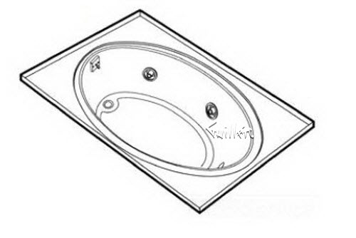 Jacuzzi H335000; Nova 5 (R); 1996 Builder Series Whirlpool (LH) left hand 4 Flanges 4 HTC / 1 BMH jets .75 hp / 1.5 hp pump motor 10.0 amp 115 volt 15 amp technical part breakdown owner manuals Specifications Catalog   F621000