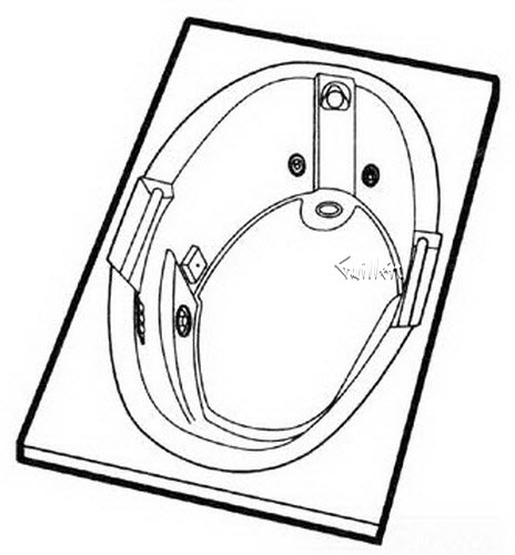 Jacuzzi H532000; Alena 5 (R); 1996 Builder Series Whirlpool RH right hand 4 HTC / 2 BMH jets .75 hp / 1.5 hp pump motor 10.0 amp 115 volt 15 amp technical part breakdown owner manuals Specifications Catalog   K398000