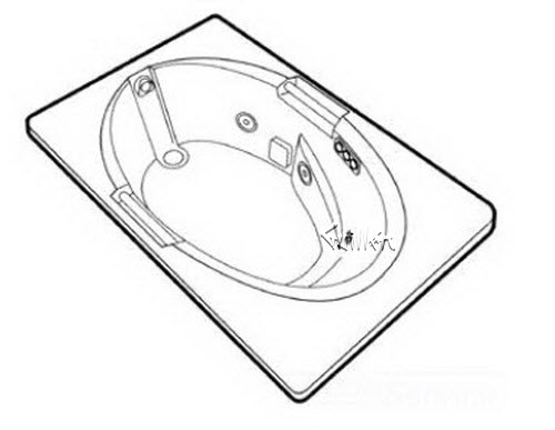 Jacuzzi H537000; Majora 5 (R); 1997 Builder Series Whirlpool (LH) left hand 4 HTC / 2 BMH jets .75 hp / 1.5 hp pump motor 10.0 amp 115 volt 15 amp technical part breakdown owner manuals Specifications Catalog   J007000A