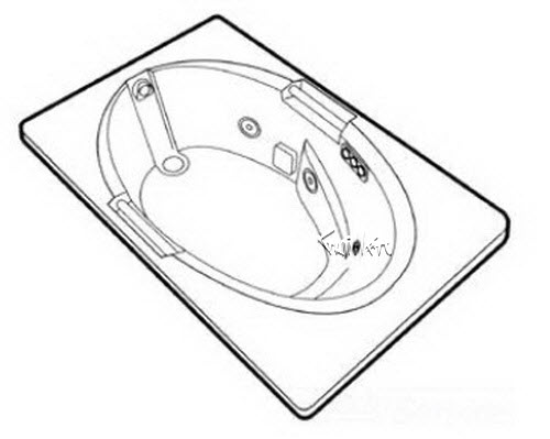 Jacuzzi H538000; Majora 5 (R); 1997 Builder Series Whirlpool (RH) right hand 4 HTC / 2 BMH jets .75 hp / 1.5 hp pump motor 10.0 amp 115 volt 15 amp technical part breakdown owner manuals Specifications Catalog   J007000A