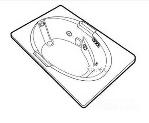 Jacuzzi H544000; Majora 6 (R); 1997 Builder Series Whirlpool (RH) right hand 4 HTC / 2 BMH jets .75 hp / 1.5 hp pump motor 10.0 amp 115 volt 15 amp technical part breakdown owner manuals Specifications Catalog   J007000A