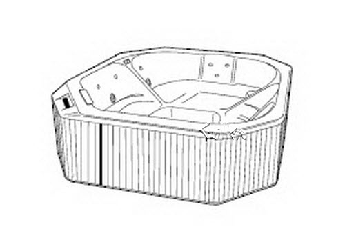 Jacuzzi H890000; Lexus Select (R); 1997 Spa Series Whirlpool Spa 5 HTC / 16 BMH jets 2.0 hp / 2.0 hp pump motor 230 volt amp 50 amp(4 wire) filter 25 sq heater 5.5 kw technical part breakdown owner manuals Specifications Catalog   K849000