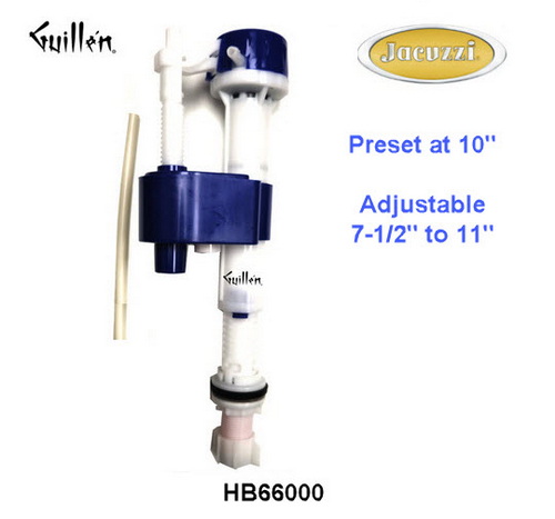 Jacuzzi HB66000; Prestige; toilet fill valve; in Unfinish