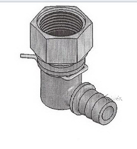 Jacuzzi HB98000; Ristorre ; 90 degree connectors body spray; in Unfinish