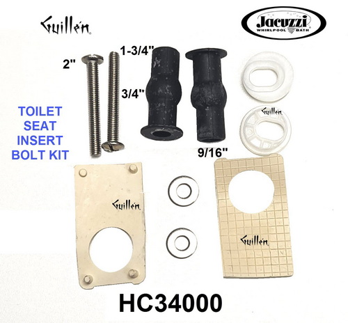 Jacuzzi HC34000; ; mounting set hardware toilet seats; in Unfinish   NC09000; NC08000; HF17000