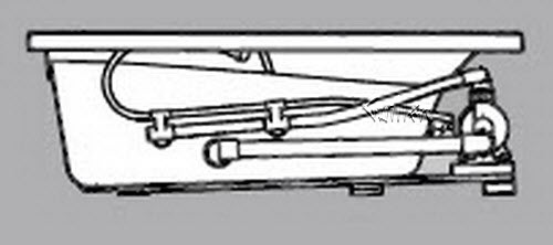 Jacuzzi J215000; LT 532 (R); 1996 Este Series Whirlpool bath (canada version ) b1 4 jets .5 hp technical part breakdown owner manuals Specifications Catalog   K281000