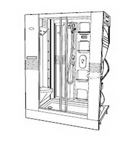 Jacuzzi K902000; J-Dream II (R); 1998 J-Dream (R) Series Shower unit 230 volt 20 amp (4-wire) technical part breakdown owner manuals Specifications Catalog   M062000A