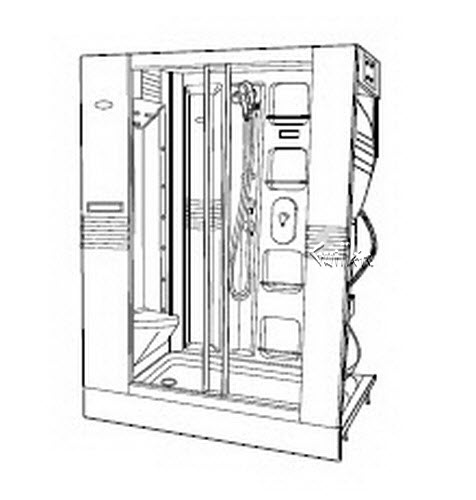 Jacuzzi K903000; J-Dream II (R); 1998 J-Dream (R) Series Shower unit 230 volt 20 amp (4-wire) technical part breakdown owner manuals Specifications Catalog   M062000A