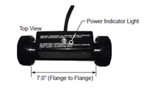 Jacuzzi LB45000; ; heater only (1-1/2" suction); in Unfinish