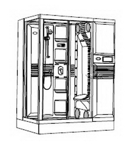 Jacuzzi M165000; J-Dream (R); 2000 J-Dream (R) Series RH right hand niche 230 volt 20 amp (4-wire) technical part breakdown owner manuals Specifications Catalog   M507000B