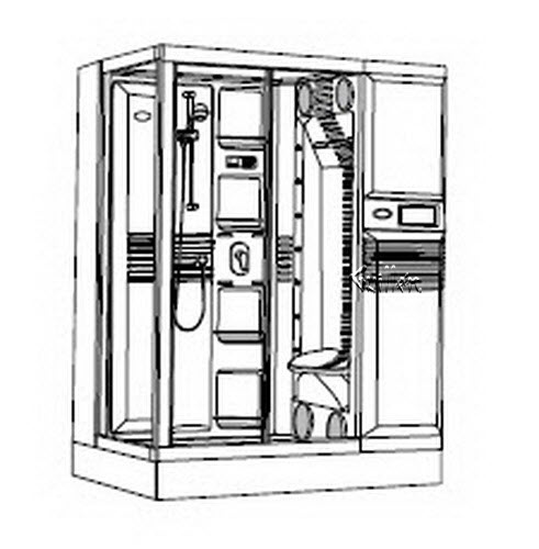 Jacuzzi M166000; J-Dream (R); 2000 J-Dream (R) Series RH right hand niche with stereo 230 volt 20 amp (4-wire) technical part breakdown owner manuals Specifications Catalog   M507000B