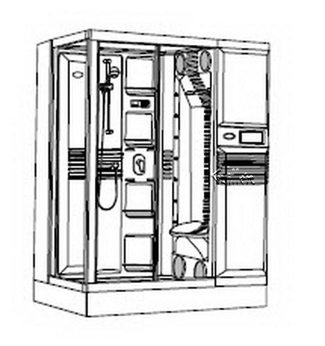 Jacuzzi M170000; J-Dream (R); 2000 J-Dream (R) Series LH left hand niche with stereo 230 volt 20 amp (4-wire) technical part breakdown owner manuals Specifications Catalog   M507000B