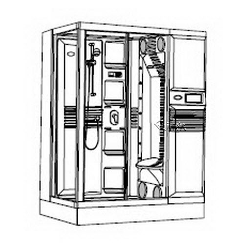Jacuzzi M172000; J-Dream (R); 2000 J-Dream (R) Series RH right hand corner with stereo 230 volt 20 amp (4-wire) technical part breakdown owner manuals Specifications Catalog   M507000B
