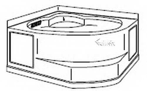 Jacuzzi M270000; Dahlia (R); 1997 Builder Series Whirlpool LH left hand 4 HTC / 3 BMH jets .75 hp / 1.5 hp pump motor 10.0 amp 115 volt 15 amp technical part breakdown owner manuals Specifications Catalog   M812000