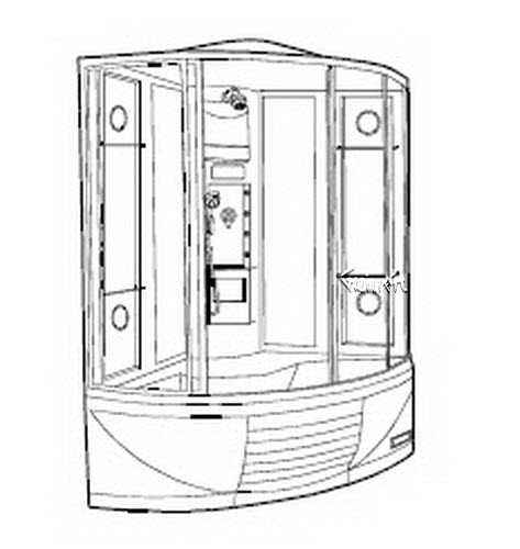 Jacuzzi M396000; J-Allure (R); 1998 J-Shower (R) Series 959 white with stereo b1 10.0 amp 115 volt technical part breakdown owner manuals Specifications Catalog   M868000B