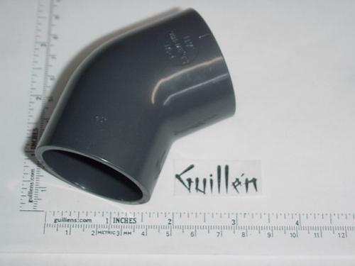 Jacuzzi M843000; Jespa; 40 mm pvc 45 degree elbow sxs for J-Sha (Italy); Unfinish; Discontinued Product