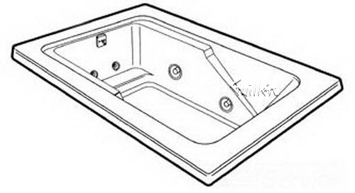 Jacuzzi M940000; Torino (R); 1998 Builder Series Whirlpool RH right hand 4 HTC / 3 BMH jets .75 hp / 1.5 hp pump motor 10.0 amp 115 volt 15 amp technical part breakdown owner manuals Specifications Catalog   C299000B
