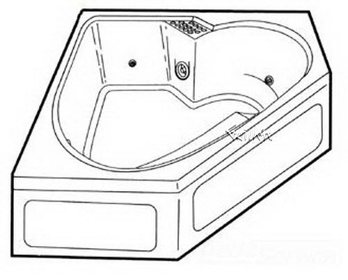 Jacuzzi N820000; Tara (R); 1999 Builder Series Whirlpool with skirt whpl 4 HTC / 3 BMH jets .75 hp / 1.5 hp pump motor 10.0 amp 115 volt 15 amp heater 115v 15 amp technical part breakdown owner manuals Specifications Catalog   P971000