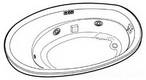 Jacuzzi N845000; Riva (R) 5; 1999 Builder Series Whirlpool traditional LH left hand 4 HTC / 1 BMH jets .75 hp / 1.5 hp pump motor 10.0 amp 115 volt 15 amp technical part breakdown owner manuals Specifications Catalog   P741000