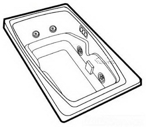 Jacuzzi N875000; Civa (R) / Navona (R); 1999 Builder Series Whirlpool LH left hand 4 HTC / 2 BMH jets .75 hp / 1.5 hp pump motor 10.0 amp 115 volt 15 amp technical part breakdown owner manuals Specifications Catalog   P977000