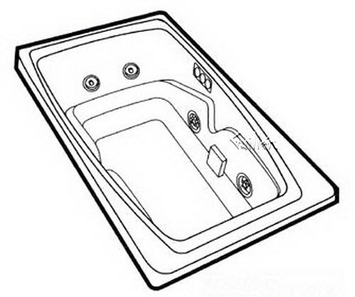 Jacuzzi N880000; Civa (R) / Navona (R); 1999 Builder Series Whirlpool RH right hand 4 HTC / 2 BMH jets .75 hp / 1.5 hp pump motor 10.0 amp 115 volt 15 amp technical part breakdown owner manuals Specifications Catalog   P977000