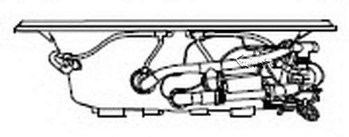 Jacuzzi N910000; Rutherford (R); 1999 Ferguson (R) Series Whirlpool bath RH right hand (fei) b1 4 HTA / 4 BMH jets 16.0 amp 115 volt technical part breakdown owner manuals Specifications Catalog   R072000