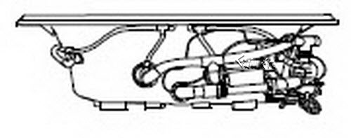 Jacuzzi N915000; Rutherford (R); 1999 Ferguson (R) Series Whirlpool bath LH left hand (fei) b1 4 HTA / 4 BMH jets 16.0 amp 115 volt technical part breakdown owner manuals Specifications Catalog   R072000