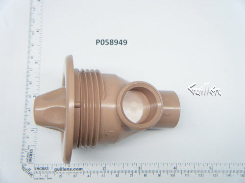 Jacuzzi P058949;; Jet body spray assembly 16 hole welded; in Rose; Discontinued Product