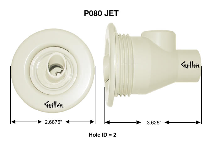 Jacuzzi P080962; Power Pulse; spinning jet assembly less holding nut; in Dusty Orchid; Discontinued Product