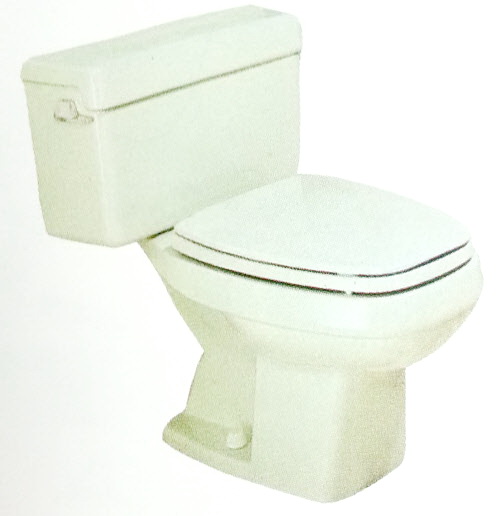 Jacuzzi P289, P290; Pavia (R); round front / elongated two piece toilet 1.6 gpf / 6.0 lpf technical parts breakdown manuals specifications catalog; in Unfinish   LUXURA; 141 5500; P297