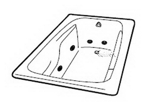 Jacuzzi P421000; Cellena (R); 1999 whirlpool bath (cast iron) b2 7 HTC / 2 BMH jets 16.0 amp 115 volt technical part breakdown owner manuals Specifications Catalog   R015000
