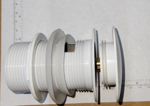 Jacuzzi PA43959; ; Replacement Drain Assembly; in White