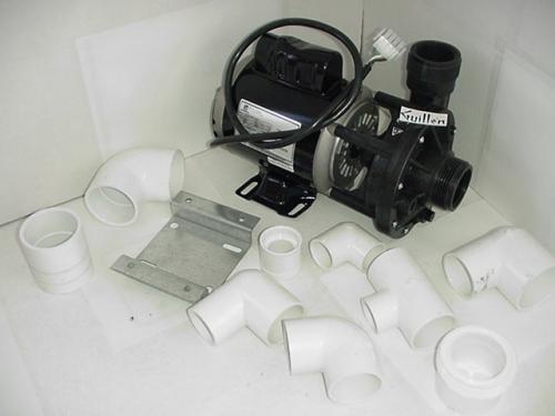 Jacuzzi R018000;; Motor and pump retrofit kit spa 1/15 220 - 230 volt recirculating pump circulation; Unfinish   K117000; K120000  ; Discontinued Product