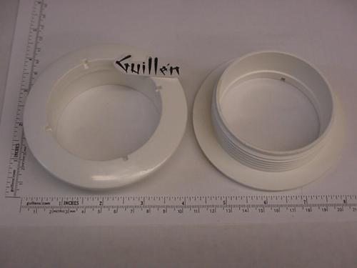 Jacuzzi R064000; HJE Jet; Jet flange for J-Sha (Italy); in White